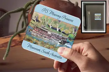 Drink Coaster PS Murray Princess Painting (also a fridge magnet)