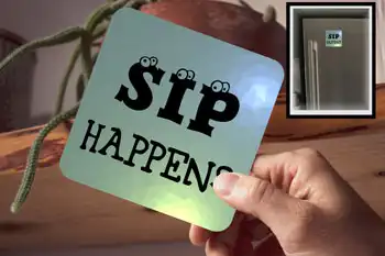 Drink Coaster - Sip Happens