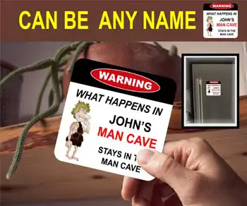Coaster - What Happen In Man Cave Stays In The Man Cave - Can Be Any Name