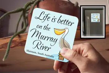 Drink Coaster Magnetic - Mannum Pelican 2
