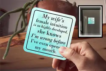 Coaster - My Wife's Female Intuition Is So Highly Developed She Knows I'm Wrong Before I've Even Opened My Mouth