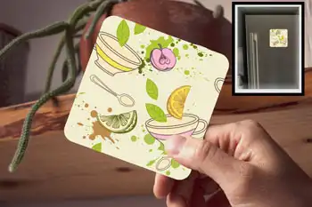 Drink Coaster - Tea Lemon Lime